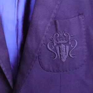 ZARA crest embroidered Sport coat/Blazer